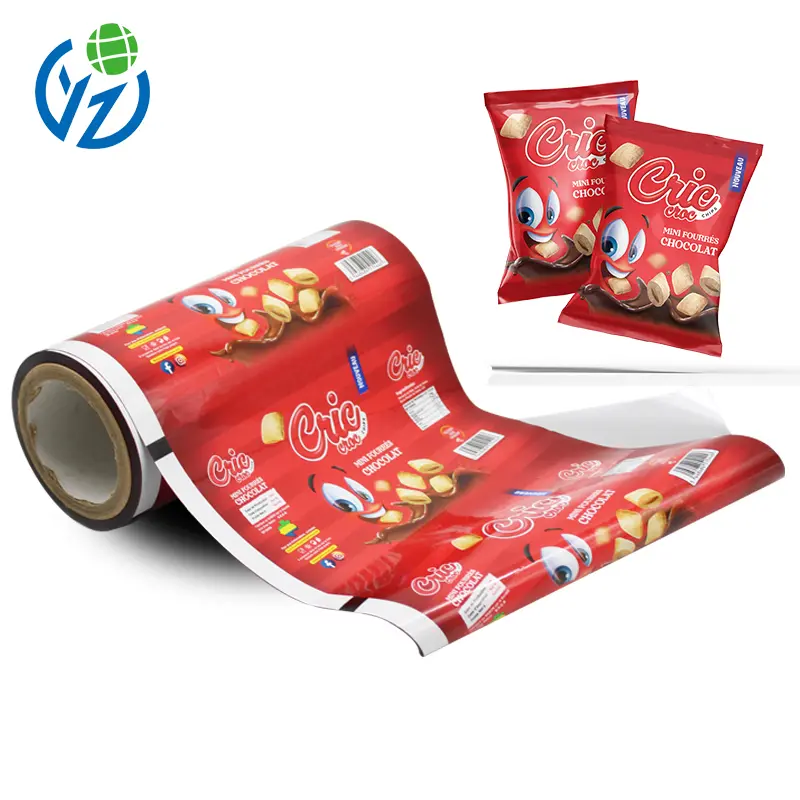 Custom Puffed Snack Packaging Roll Film