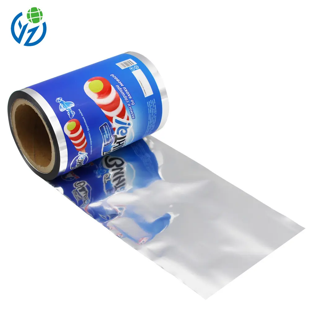 Custom Printed Food Popsicle Snack Plastic Wrapper Packaging Roll Film