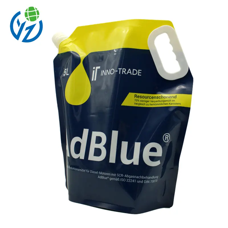 China Suppliers Factory YZ PACK No-Leaking 5L Liquid Packaging Spout Bag - Colorful Doypack Design for Juices & Condiments