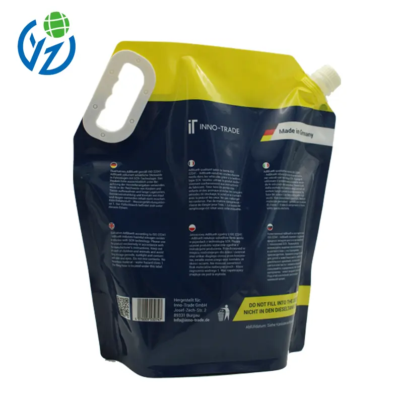 China Suppliers Factory YZ PACK No-Leaking 5L Liquid Packaging Spout Bag - Colorful Doypack Design for Juices & Condiments