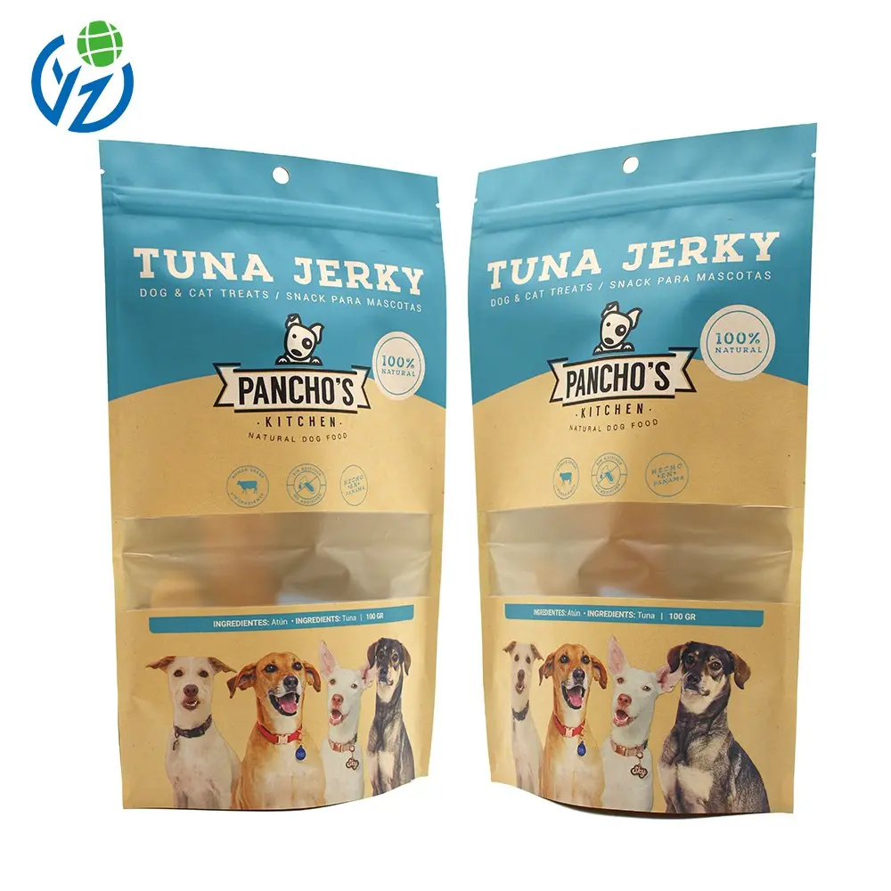 Custom Eco-Friendly Kraft Stand-Up Pouch with Resealable Zipper | FDA-Approved Food Packaging Supplier, Factory