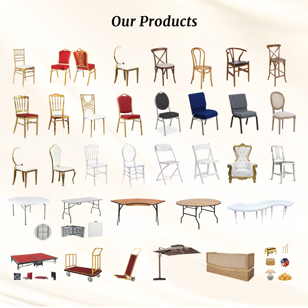 Banquet Chair Gold Metal Round Back Stackable Wedding Hotel Chairs Black Polka Dot Upholstery