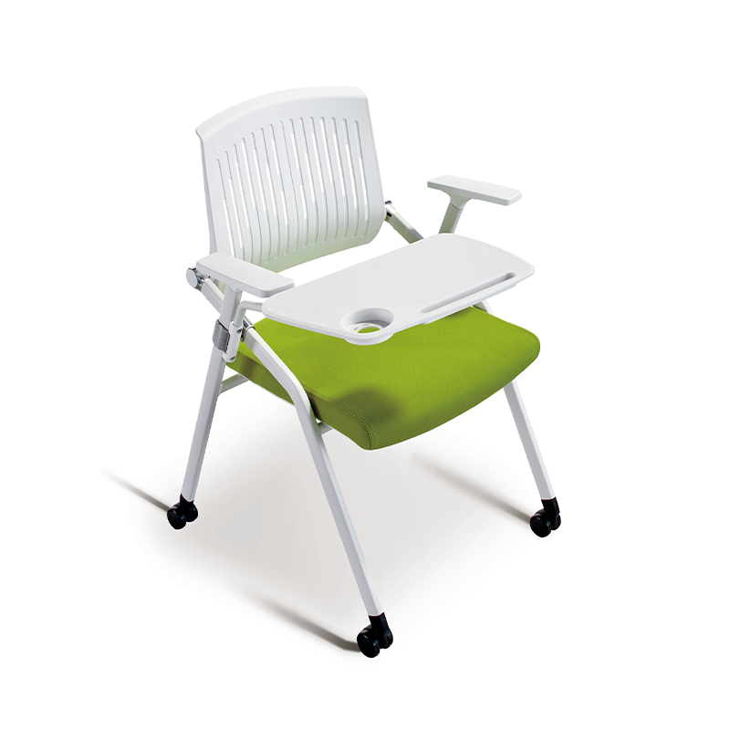 University School Plastic Back Stackable Folding Office Training Room Chair with Wheels