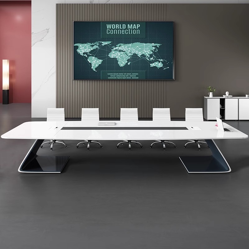 2025 Chinese Manufacturer Luxury Modern Design Training and Meeting Room Furniture Conference Table for Large Offices
