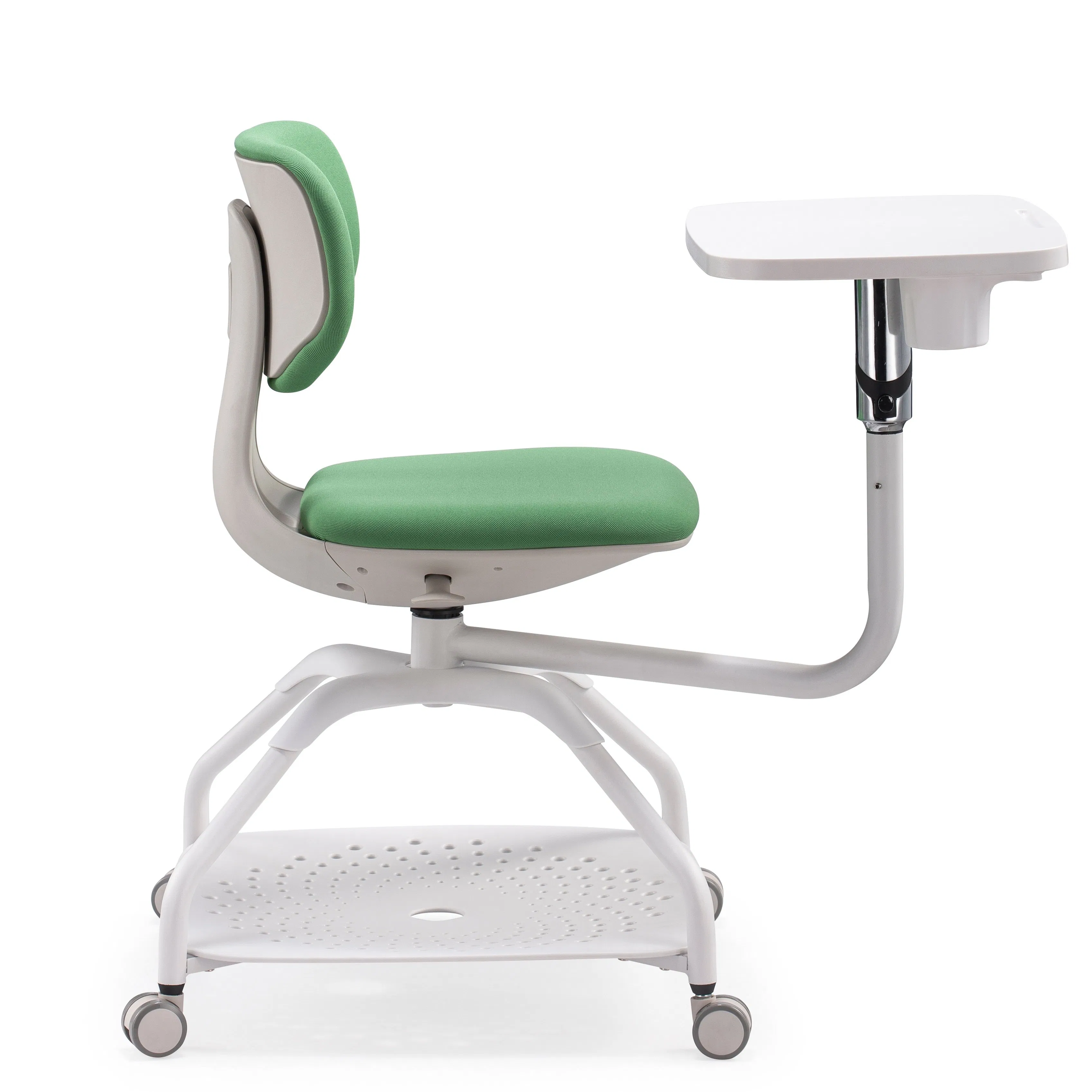 School College University Student Desk Classroom Chair Ergonomic Office Meeting Room Conference Training Chair with Writing Table