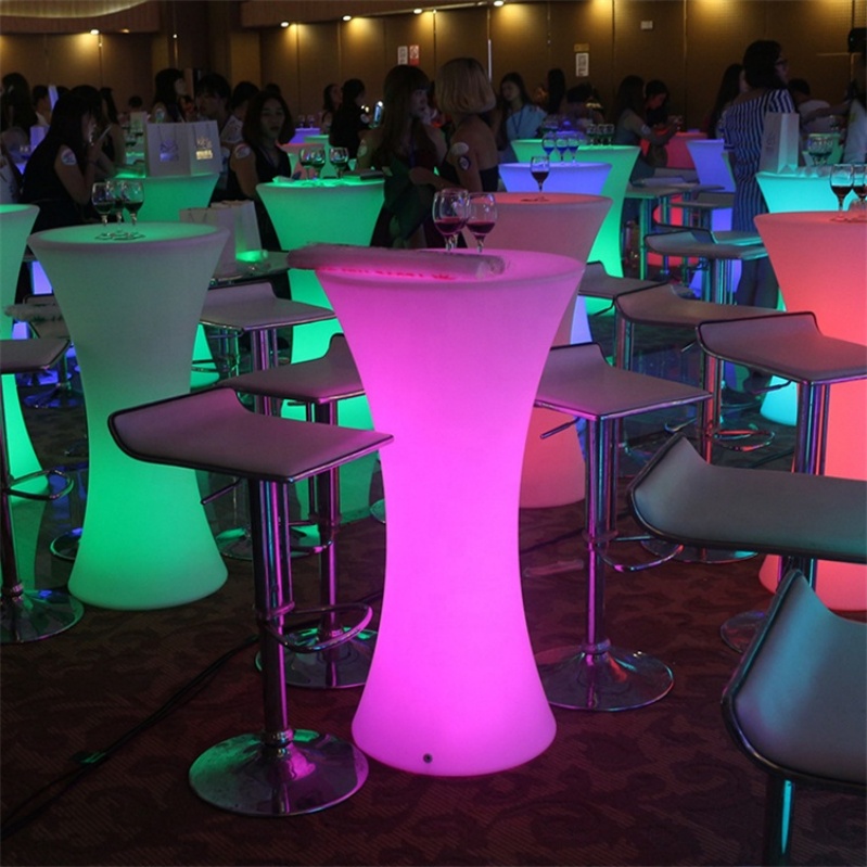 Commercial Night Club Modern bar Table Hot Sale Party Led Table for Party Customized Illuminated Cocktail Tables for bar Decor