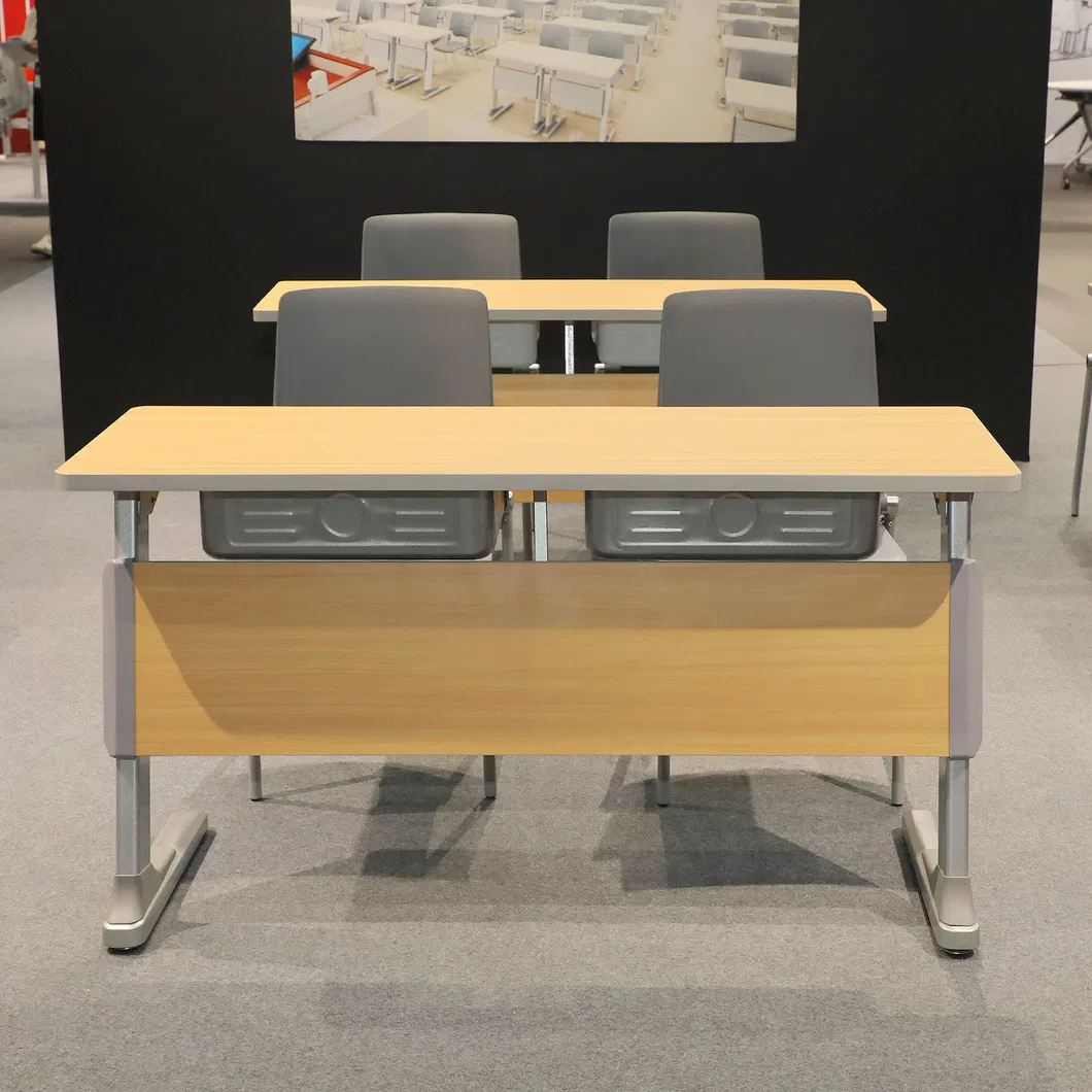 Classroom Double Student Desk and Chair Detailed 7
