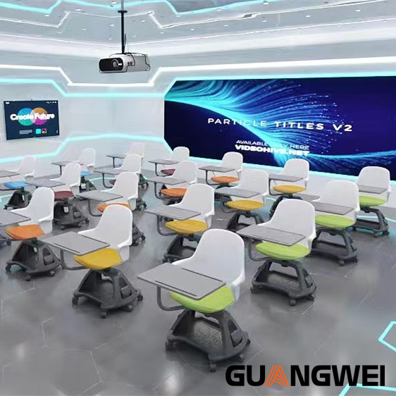 Office School Furniture Classroom Training Student Study Chair with Writing Pad