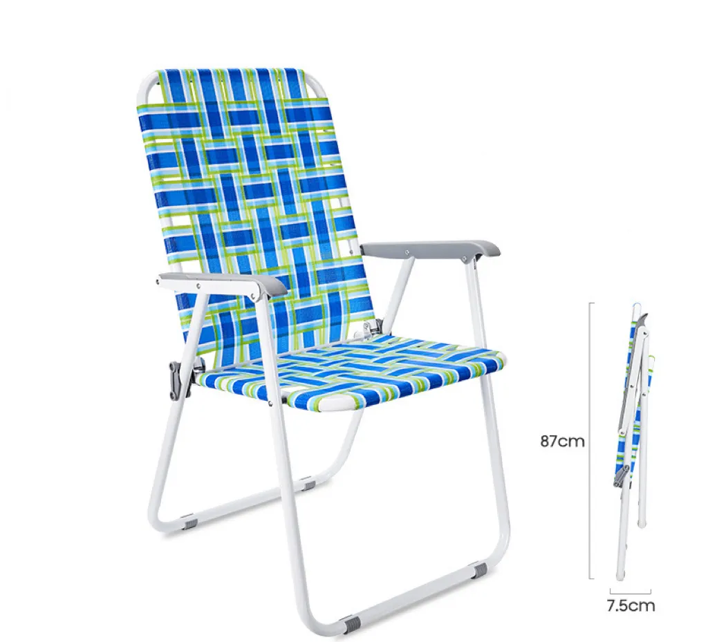Aluminum Alloy Wood Grain Double Folding Chair Outdoor Portable Folding Chair Leisure Camping Picnic Double Beach Chair