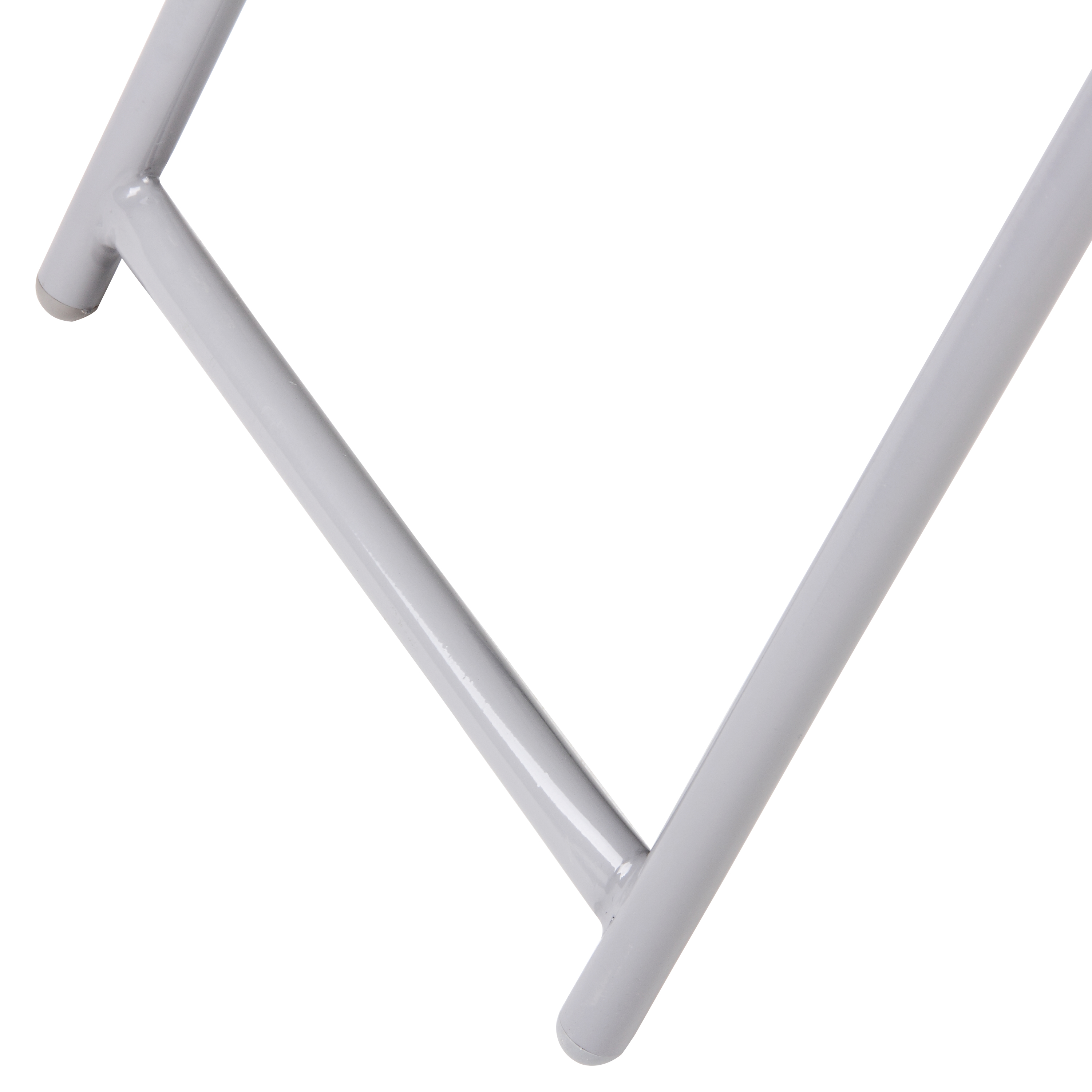 Round White MDF Folding Foldable Bar Cocktail Coffee Table 110cm Height
