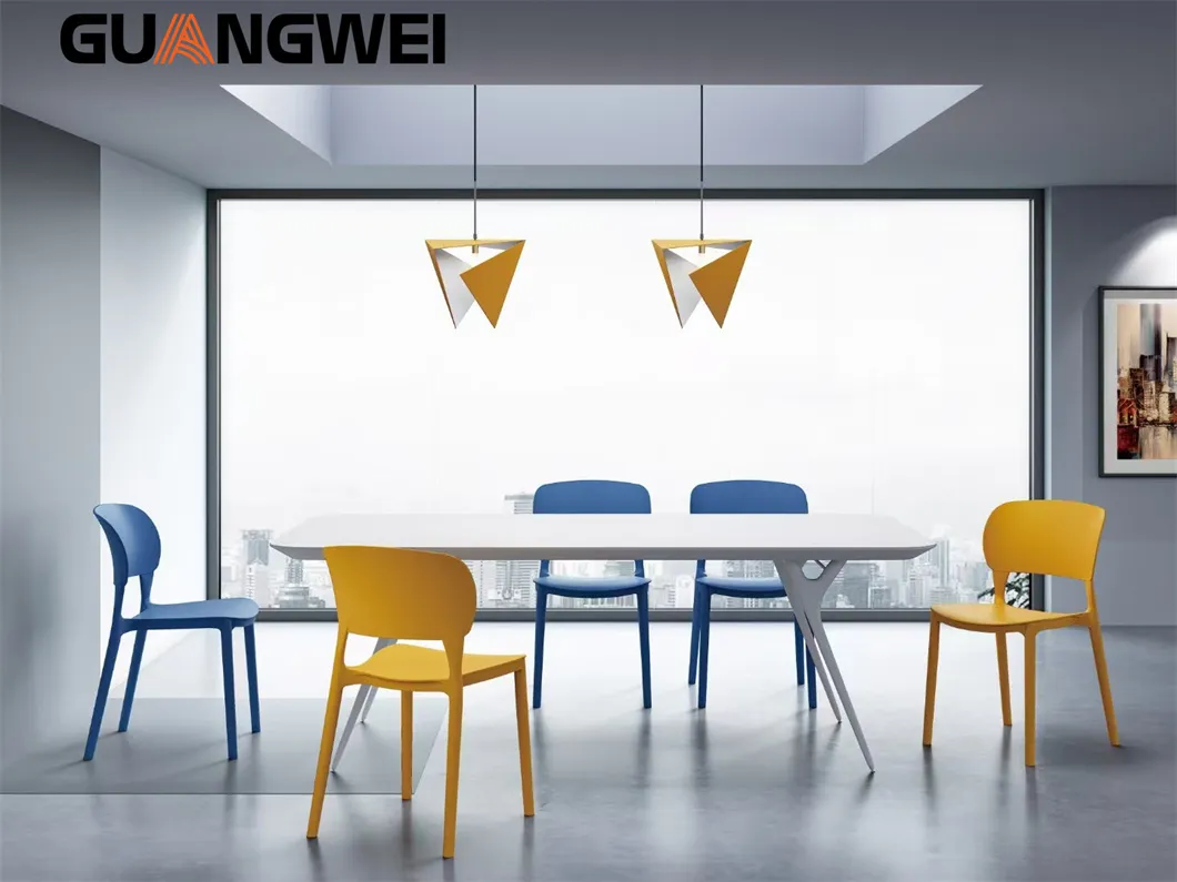 School Training Dining Room Bar Plastic Chair Detail