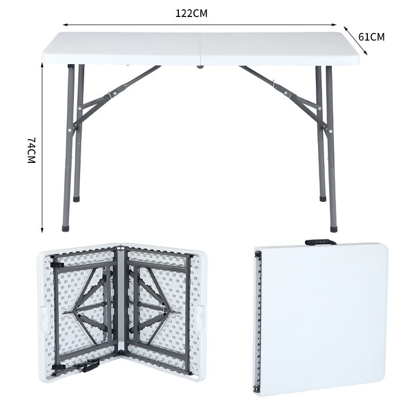 Hot Selling Modern Design Popular Rectangular Plastic Folding Tables for Indoor and Outdoor Events