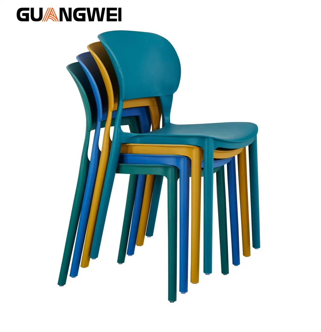 Folded School Training Dining Room Bar Plastic Chair