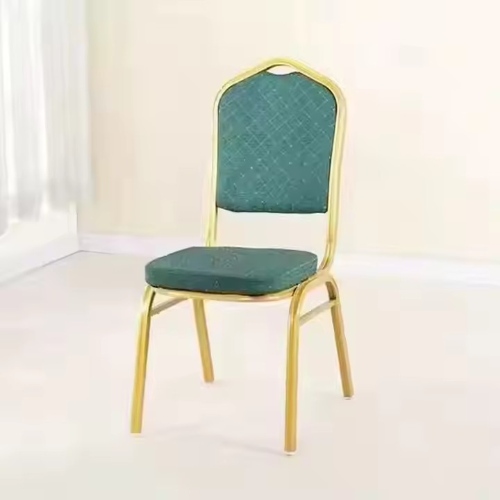 Top Selling High Quality Modern Design Stackable Fabric Padded Metal Frame Wedding Hotel Banquet Chairs for Indoor Outdoor Use