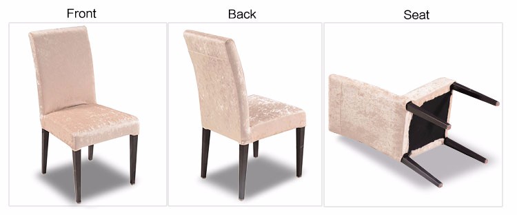Hotel Furniture Design Restaurant Chairs Stackable Velvet Banquet Dining Chairs for Kitchen Conference Restaurant Use