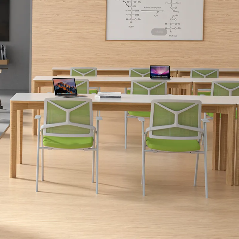 Folding Training University Lecture Chair with Table Pad Hall Chair with Wheel