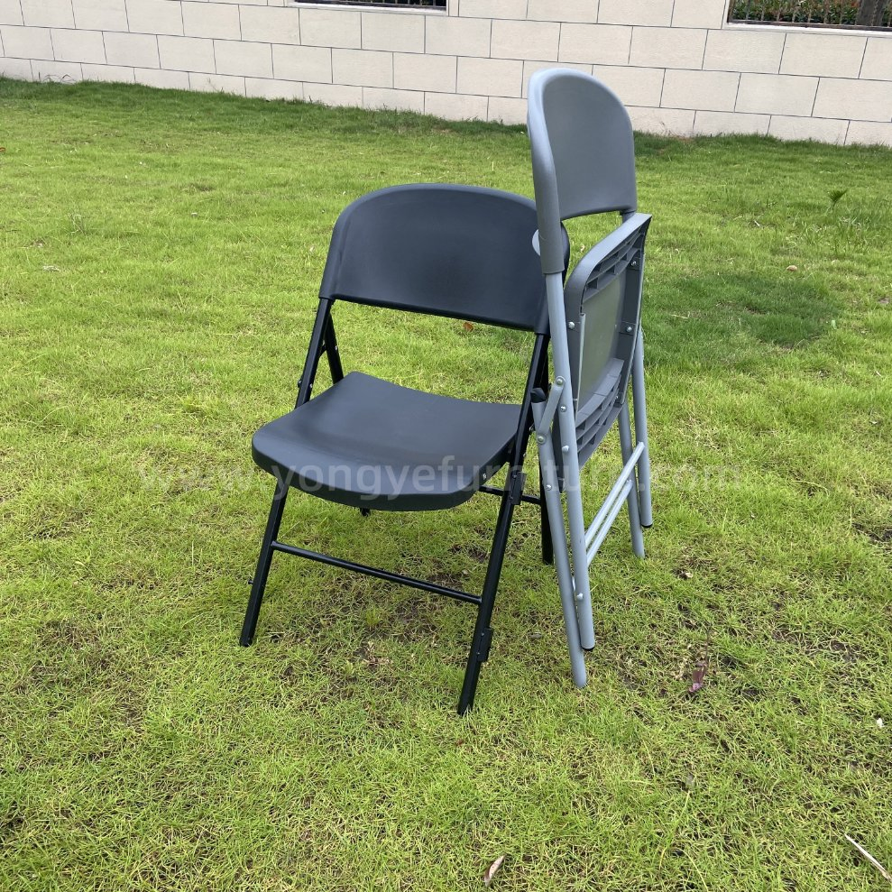 High Quality Durable Conference Office Meeting Training Injection Plastic Steel Folding Chair