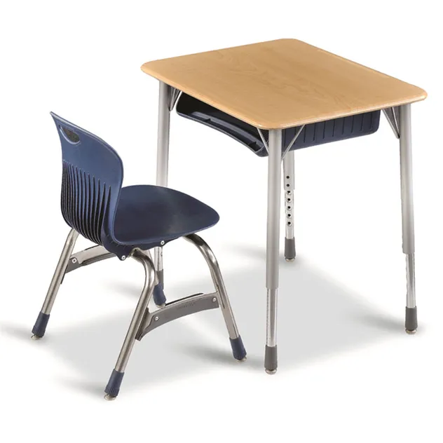 Design for Training Rooms School Students Chair Desk with Table