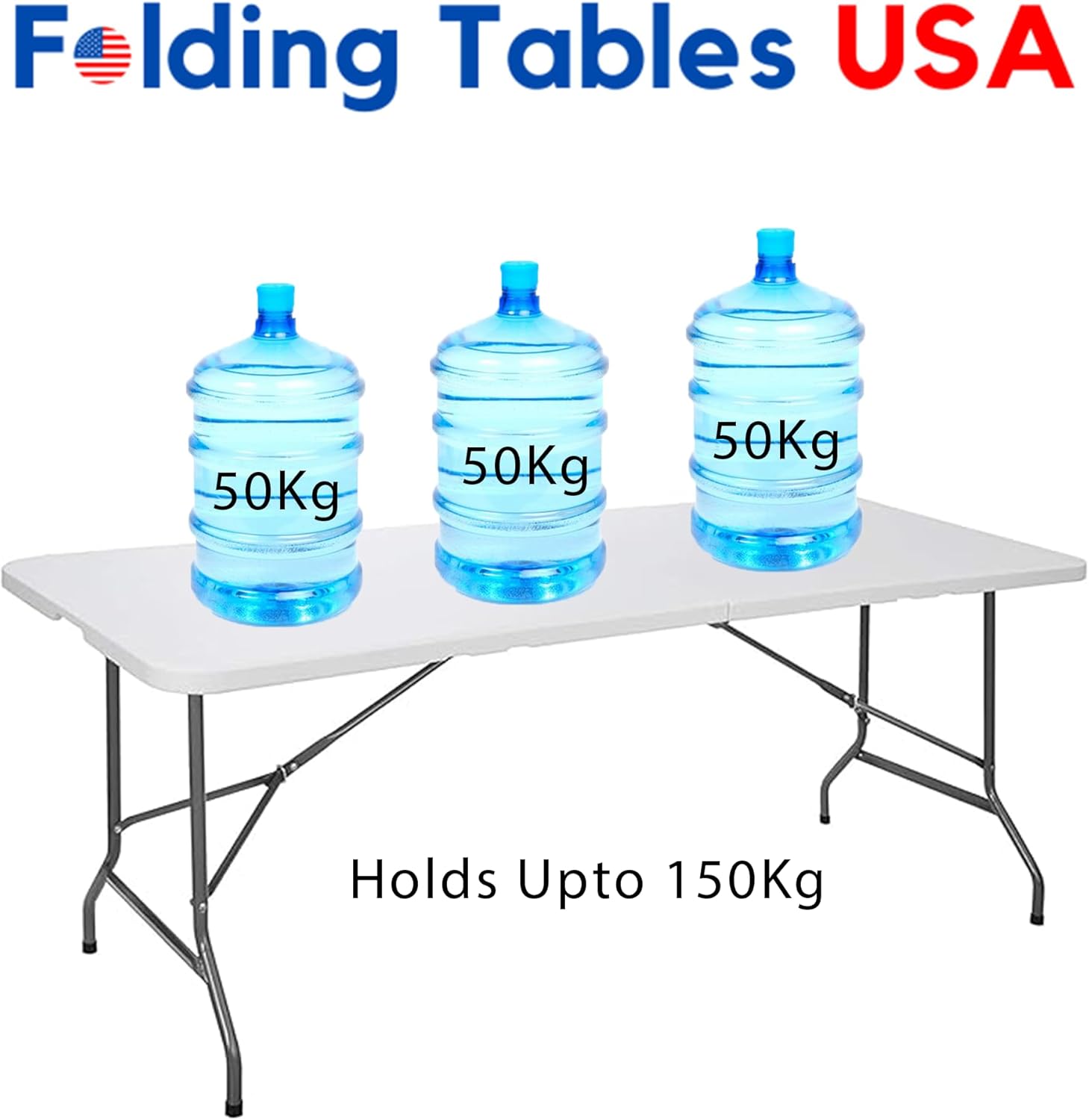 6FT Folding Tables Plastic Rectangle Patio Dining Party Foldable Camping Picnic Banquet Table
