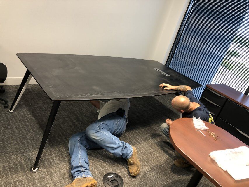 Installed boardroom conference table case study