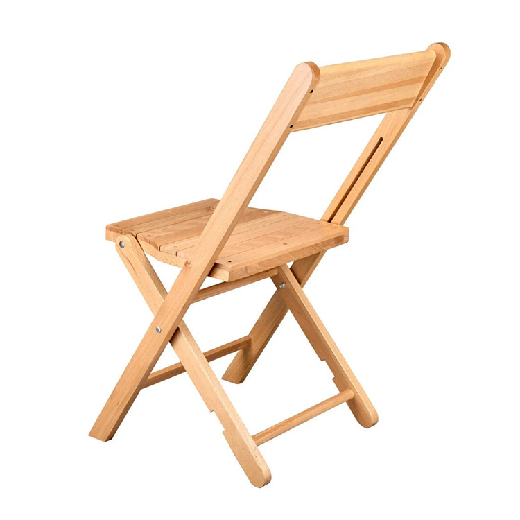 Wholesale Outdoor Event Balcony Bistro Party Folding Wood Chairs