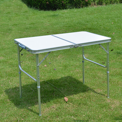 Aluminum Customized Outdoor Furniture 90cm Small Foldable Table Picnic Folding Camping Table Lightweight Portable Table