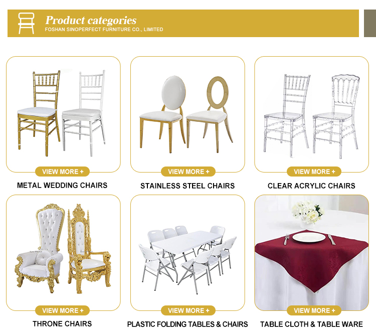 Stainless Steel Event Chairs Styles