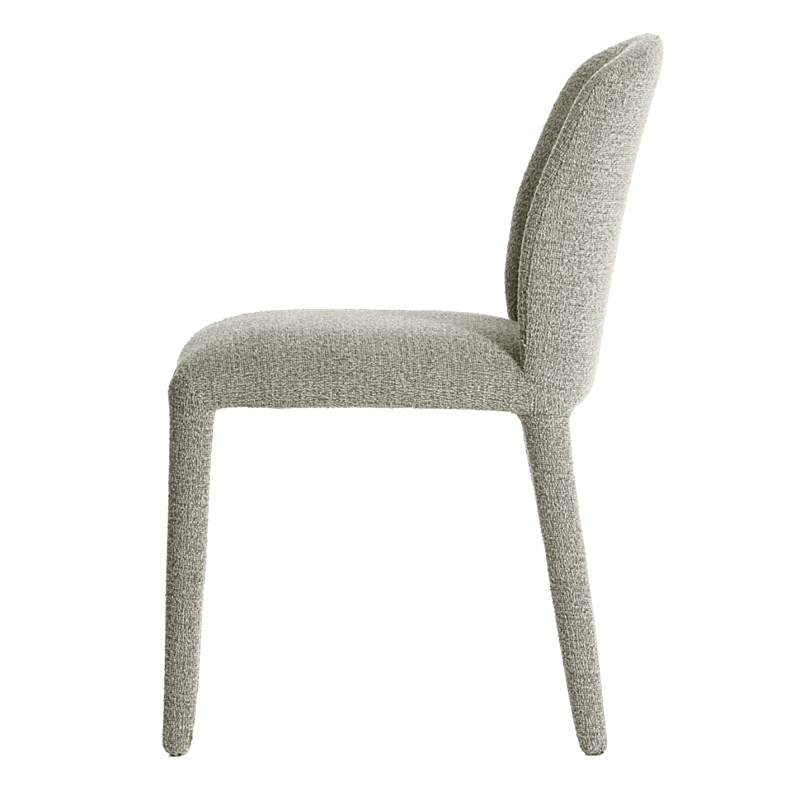 Modern Luxury Leisure Stylish Beige Fabric Hotel Dining Chair