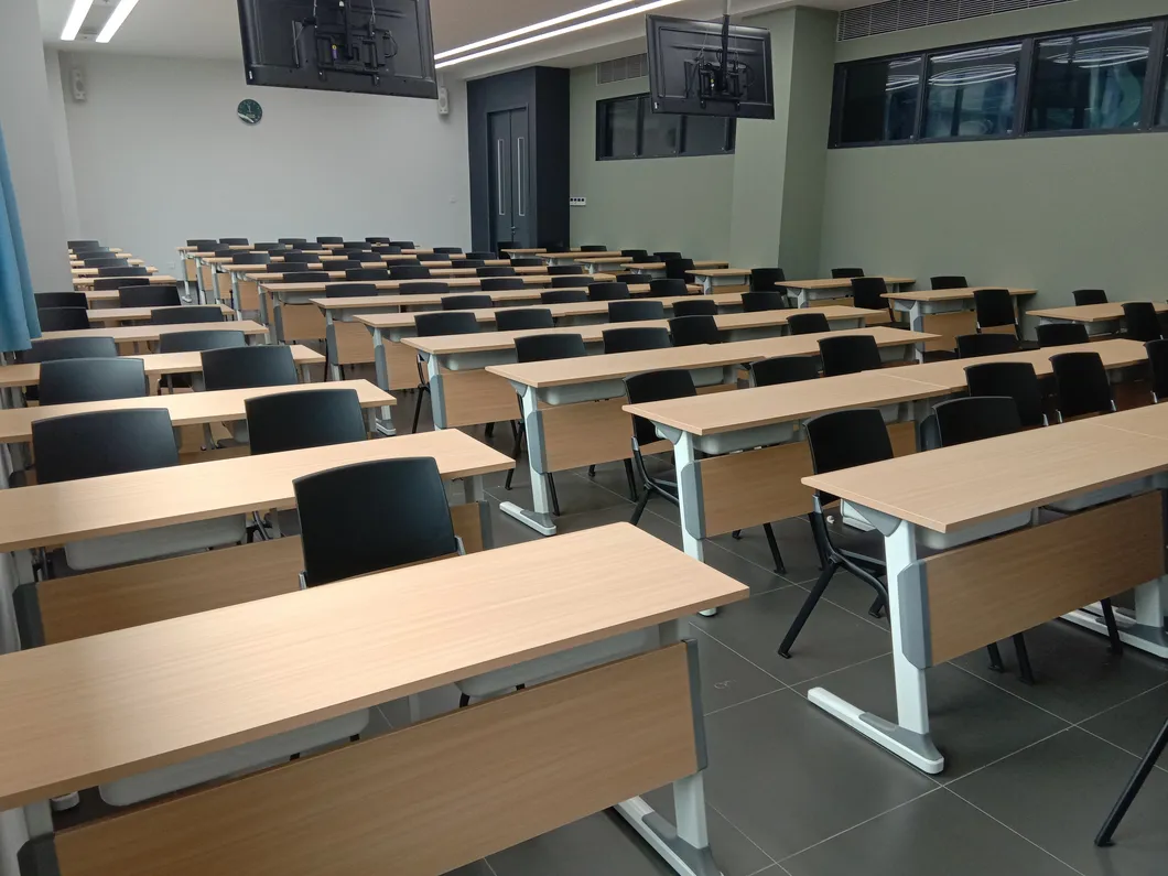 Classroom Double Student Desk and Chair Detailed 11