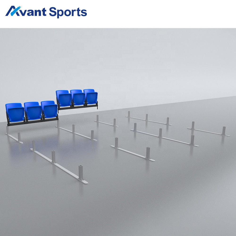 Avant Sports Modular Stackable Stadium Chairs | Foldable Quick-Install &amp; Space-Saving | For Arenas Events HDPE Temporary Seating