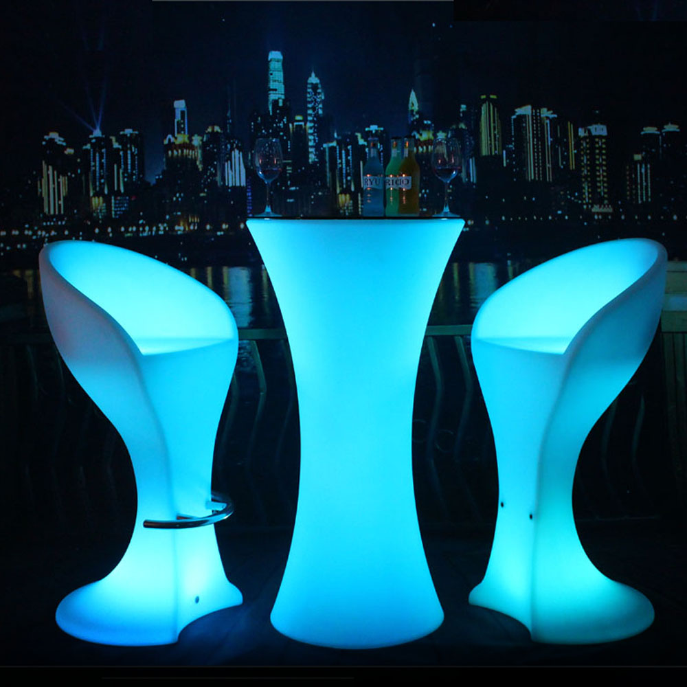 colorful led event table