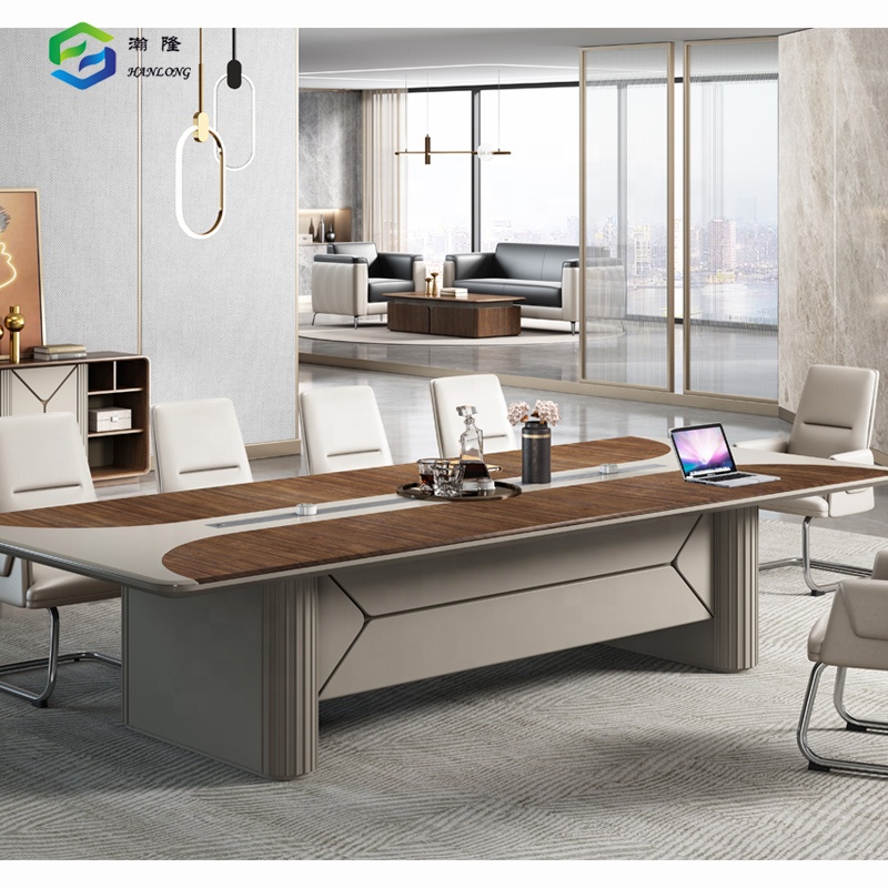 High End MDF Meeting Room Desk Modern Luxury Wood Conference Tables