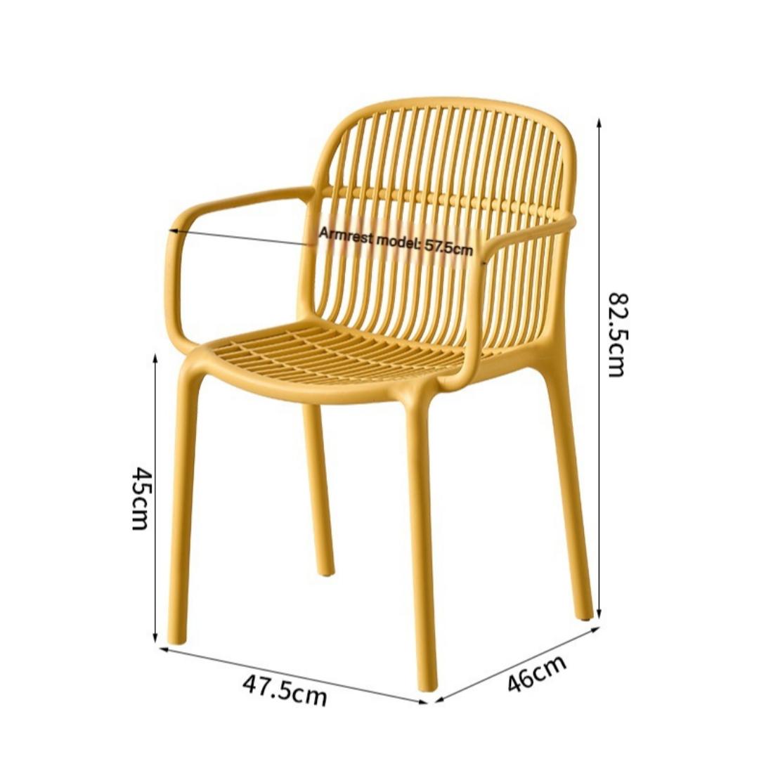 Wholesale Plastic Lounge Dinner Chair Outdoor Comfy Strong Stackable Home Restaurant Dining Chairs
