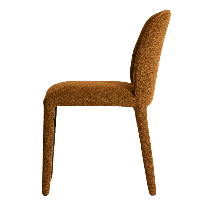 Modern Luxury Leisure Stylish Beige Fabric Hotel Dining Chair