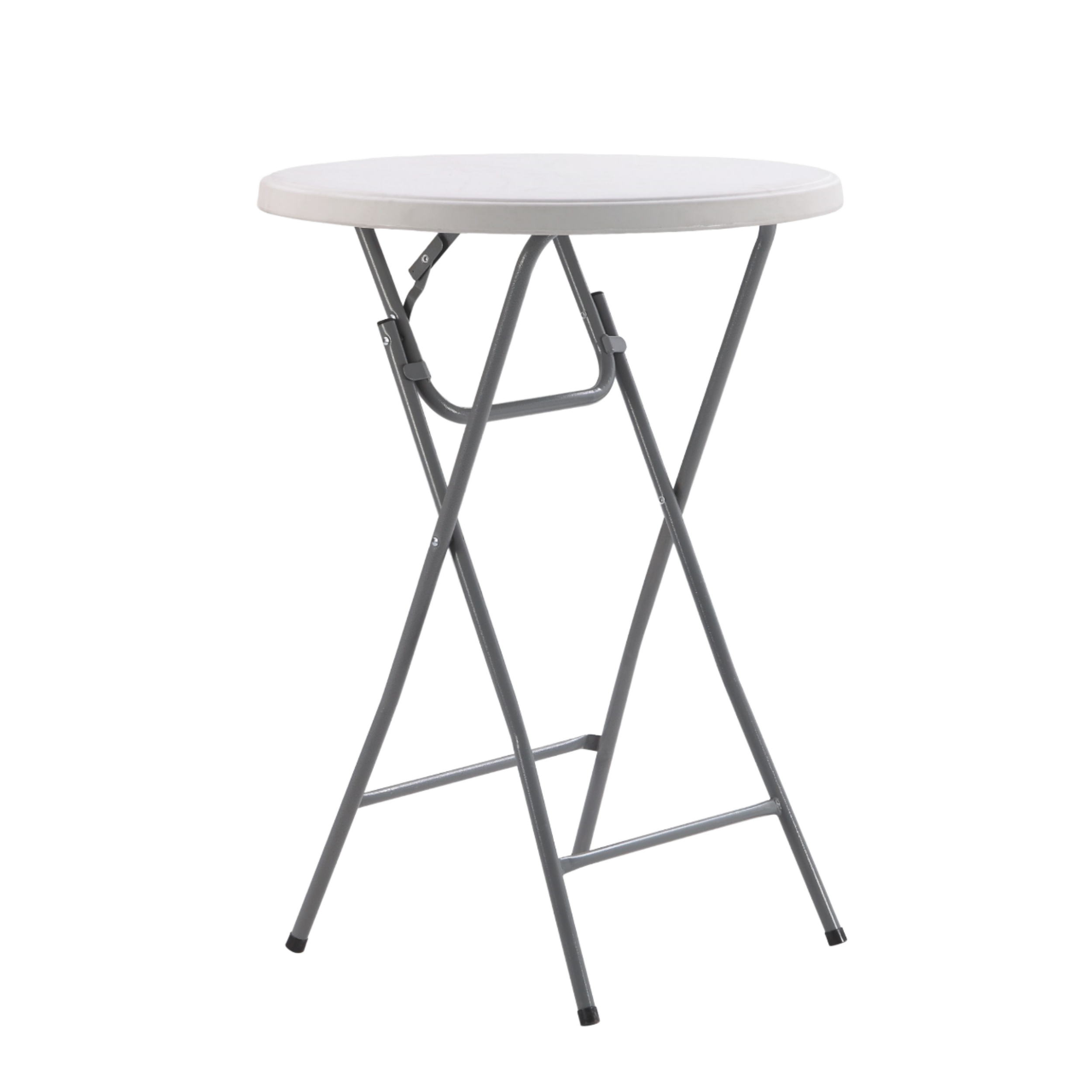 Wholesale Modern Design 60cm Diameter 110cm Height Plastic Round High Top Cocktail Bar Table for Outdoor Parties