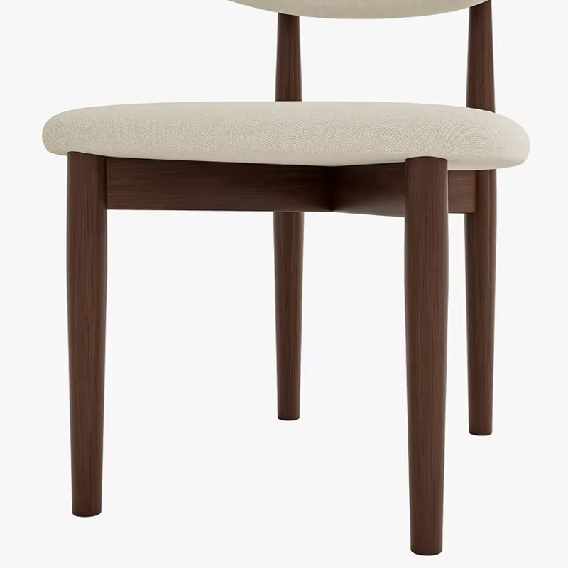 Commercial Modern Stackable Wood Wingback Upholstered Cushion Dining Chair Wholesale for Hotel Restaurant Apartment Banquet Home