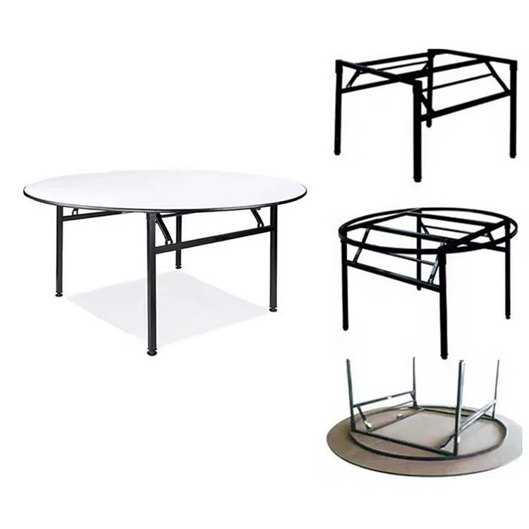 Stackable Large Round Folding Banquet Garden Dining Table