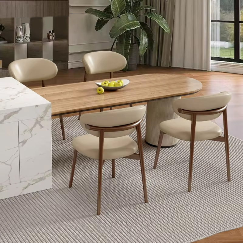 Commercial Modern Stackable Wood Wingback Upholstered Cushion Dining Chair Wholesale for Hotel Restaurant Apartment Banquet Home