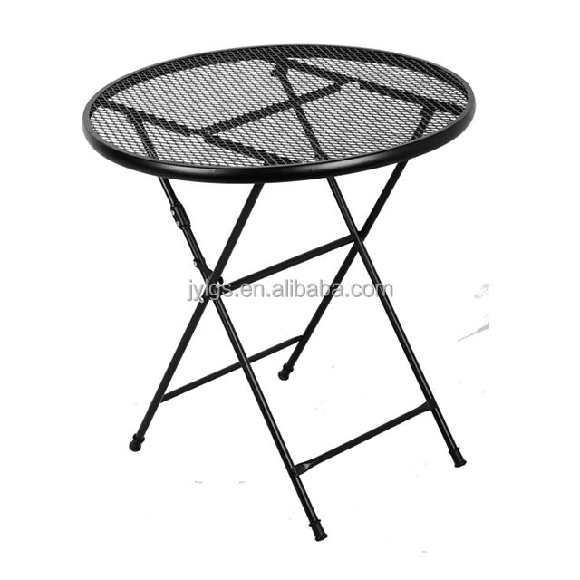 24inches Outdoor Patio Garden Metal Mesh Folding Table