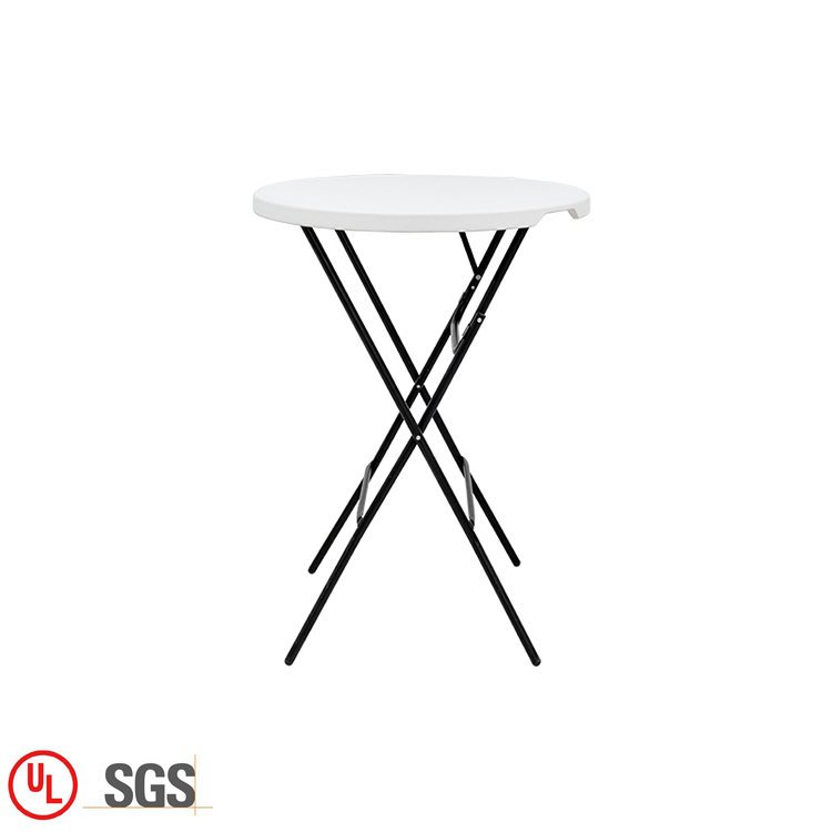 Bulk Cheap Folding Stainless High Top Folding Cocktail Table Round Plastic Folding Cocktail Table