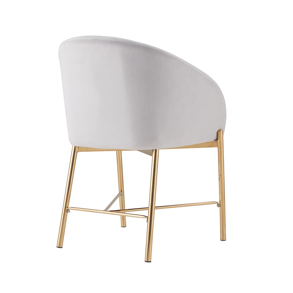 Modern Luxury Design Velvet Fabric Dining Chair View 2