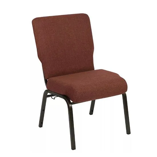 Professional Manufacturer of Maroon Fabric Metal Church Worship Auditorium Chair (ZG13-010)