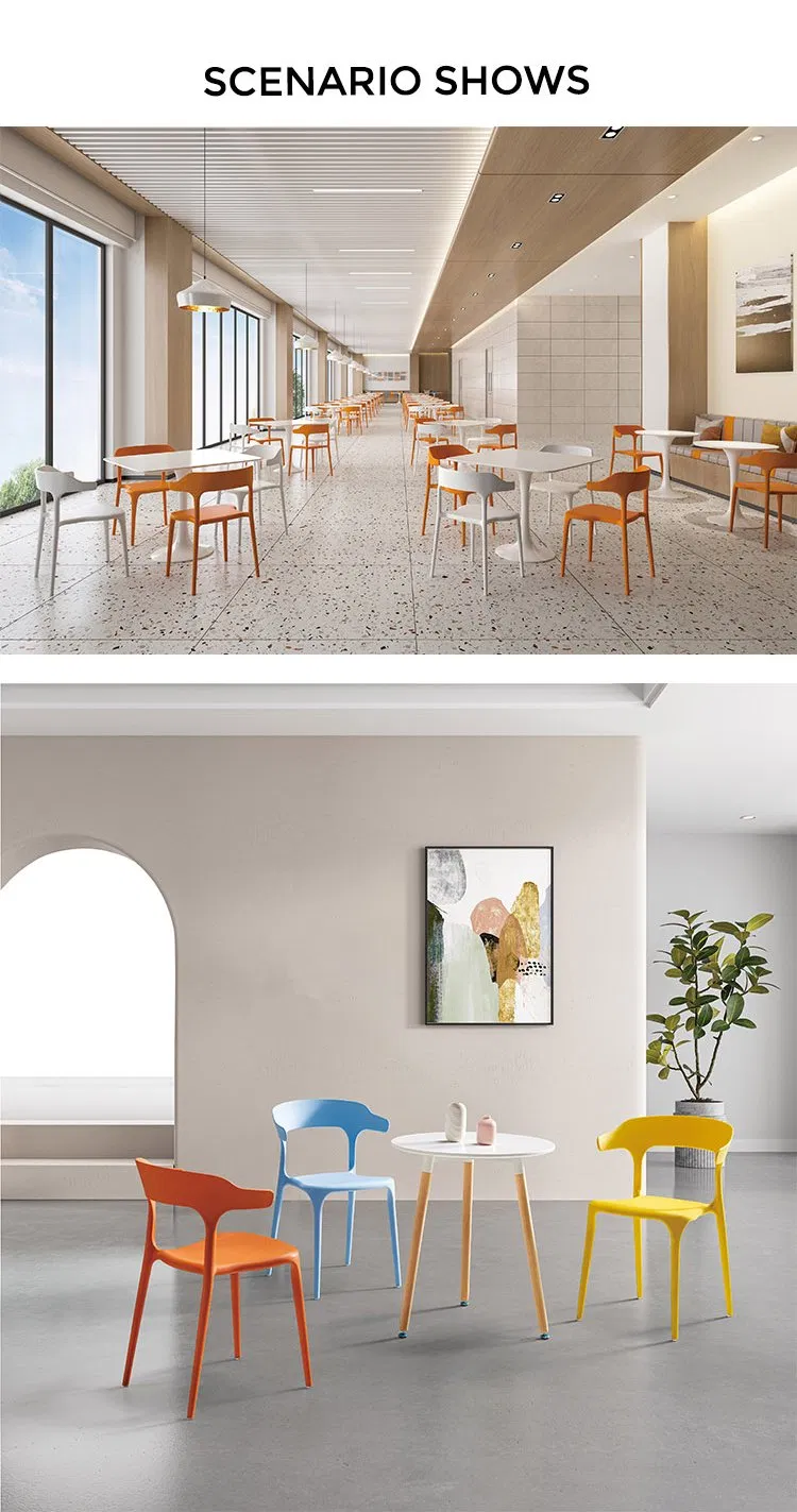 Contemporary Furniture Guest Conference Visitor Training Folding Office Plastic Chair structural view