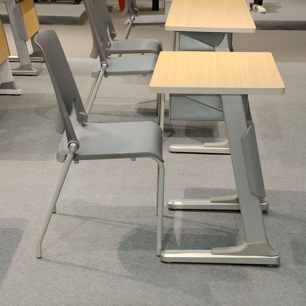 Classroom Double Student Desk and Chair Detailed 9