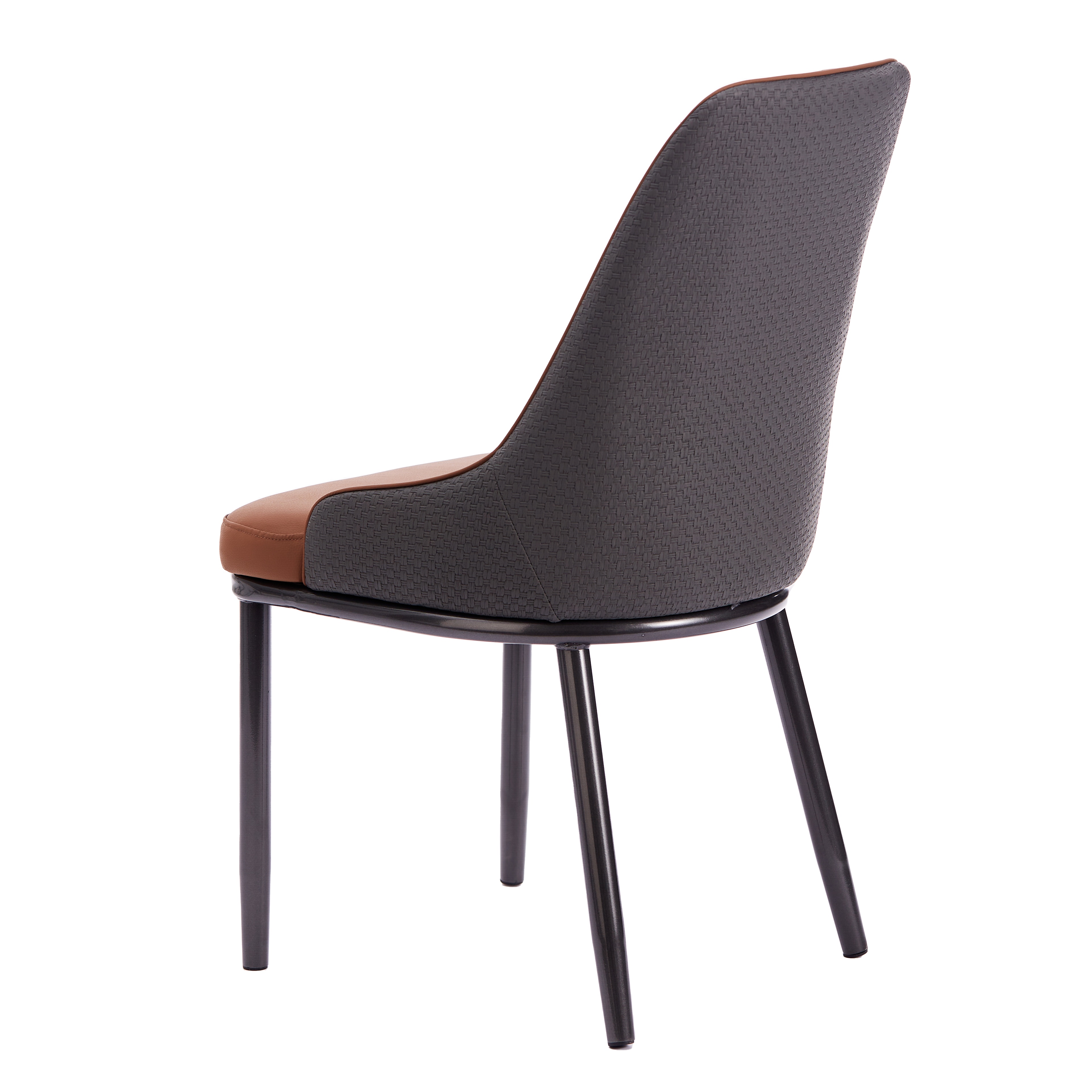 High-End Leather Upholstered Dining Chair for Hotel Banquet
