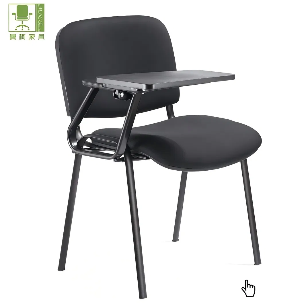 School Classroom Furniture Student Office Meeting Room Study Desk Training Chair with Writing Pad