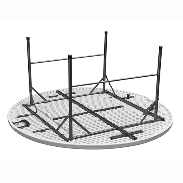 Hot Sale 6ft Wedding Party Outdoor Banquet Folding Round Plastic Table for Events Wedding