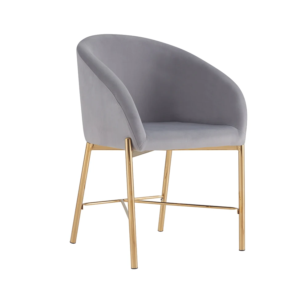 Modern Luxury Design Velvet Fabric Dining Chair View 3