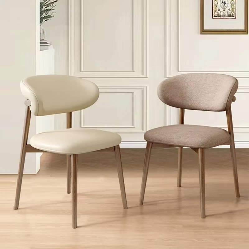 Commercial Modern Stackable Wood Wingback Upholstered Cushion Dining Chair Wholesale for Hotel Restaurant Apartment Banquet Home