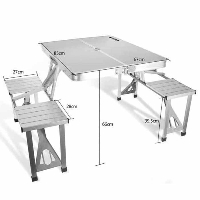 Folding Table /table and Chair Metal Outdoor Furniture Picnic Aluminum Modern Park Hot Sale Multi-function Portable Outdoor